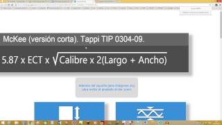 Google HTML Service  Ejemplo práctico Cálculos con McKee equation [upl. by Asim]