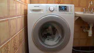 THE LONGEST program for COTTON washer Samsung washing machine [upl. by Naxela453]