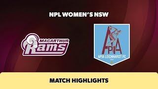 2024 NPL Womens NSW Grand Final Highlights – Macarthur Rams v APIA Leichhardt FC [upl. by Naj]