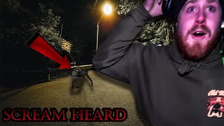 Ghost Hunting at Haunted Ice Mans Bridge SCREAM HEARD [upl. by Atterahs]