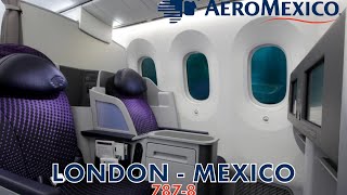 Aeromexico 7878 Clase Premier LondonMexico City [upl. by Shulock787]