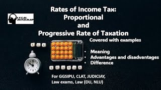 Rates of Income Tax  Proportional and Progressive Rate of Taxation [upl. by Ernaline]