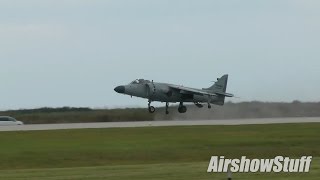 Sea Harrier Rolling Vertical Takeoff  Cleveland National Airshow 2014 [upl. by Helaine]