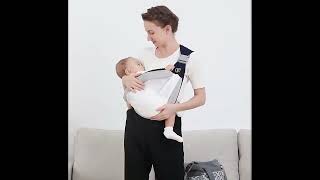 Baby Sling Carrier Adjustable Baby Holder Carrier Baby Half Wrapped Sling Hip Carrier [upl. by Sivel]