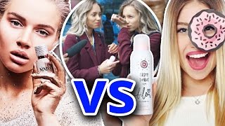 BILOU VS SHIRIN DAVID Parfum l LISA amp LENA TESTEN l mit Andrea Russett Ricky Dillon und jennxpenn [upl. by Clayborne793]