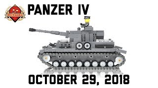 Brickmania TV Panzer IV Ausf G  German Medium Tank  Custom Military Lego [upl. by Hattie]