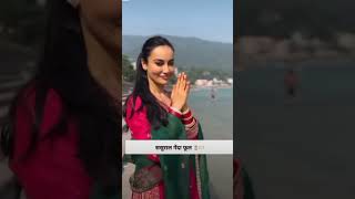 quotSurbhi Jyotis new beginning Seeks blessings in Rishikesh after first kitchenshortytshorttrend [upl. by Kaufman]