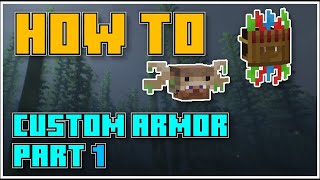 Custom Armor Tutorial  Part 1 HATS  Minecraft Java 119 [upl. by Aynik]