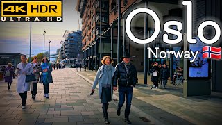 👣Explore Oslos Hidden Gems along Oslo Fjord in 4K HDR  November 2024👣 [upl. by Annaeiluj]