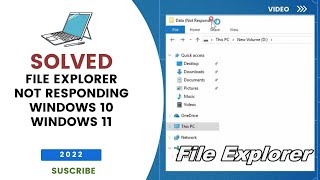 File Explorer Not Responding Windows 10 [upl. by Hannahoj]