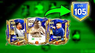 Road To 105 OVR Begins Best Team Upgrade Ever  We’ve R9 Messi Mbappe Bellingham [upl. by Ahsekyt]