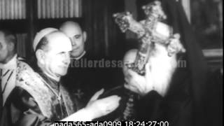 Vatican  le patriarche AthÃ©nagoras rend visite Ã Paul VI [upl. by Pike]