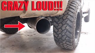 NEW 5 INCH EXHAUST 67L PowerStroke DIESEL [upl. by Leshia870]