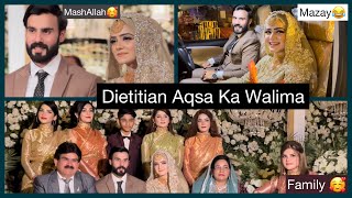 Dietitian Aqsas Walima Function  Shadi k Functions Hoay Khatam 😅 Khadija Afzal [upl. by Esiled]