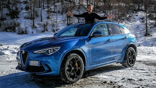 Alfa Romeo Stelvio Quadrifoglio  Is it Fun in the Snow Sub ENG [upl. by Mateya729]