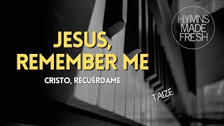 Jesus Remember Me  PIANO Instrumental KARAOKE [upl. by Notffilc]