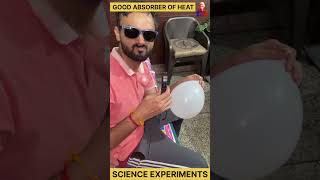 black as heat absorber  science experiments experiment physics science [upl. by Leonard257]