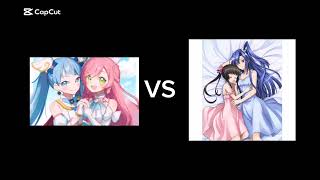 Cure Sky and Cure Prism VS Tsubasa Kazanori and Shirabe Tsukuyomi [upl. by Vahe29]