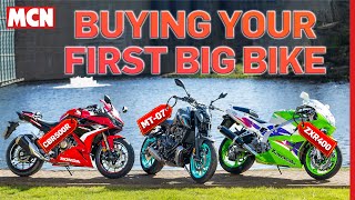 Buying your first big bike Kawasakis ZXR400 takes on the modern competition  MCN Review [upl. by Nylitak]