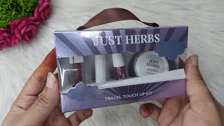 JUST HARBS Travel touch up kit price only 140 from Flipkart  Unboxing amp review [upl. by Ettennor708]