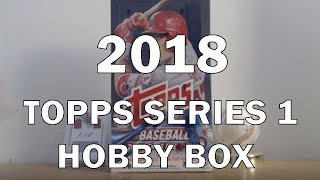 2018 Topps Series 1 Hobby Box Pack Opening Low Number Pull [upl. by Merilyn]