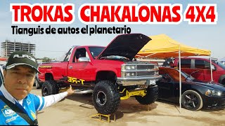 buscando trokas mamalonas 4x4 tianguis de autos el planetario zona autos [upl. by Yenot863]