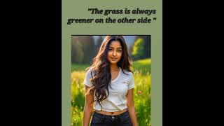 quotThe grass is always greener on the other sidequot Englishgrammarenrichlanguagespeakingvocabulary [upl. by Dnanidref]