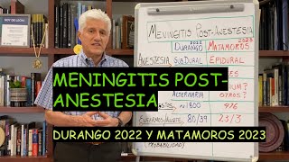 MENINGITIS POSTANESTESIA DURANGOMATAMOROS [upl. by Teilo813]