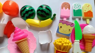 Kitchen Food  Food Eating  Ice cream Toys for Kids [upl. by Airamanna]