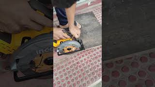 Ingco 6 12quot Brushless Cordless Circular Saw CSLI1652 test on 17mm board [upl. by Eidoj]