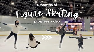 Figure Skating Progress⛸❄️  6 months💫 [upl. by Kalli726]