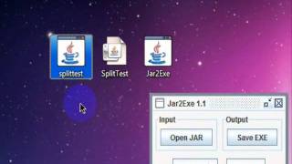 Jar2Exe converter 11 GUI Demo [upl. by Dymphia579]