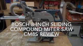 Bosch 8Inch Sliding Compound Miter Saw CM8S [upl. by Moser]