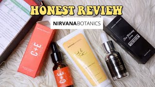 HONEST REVIEW Nirvana Botanics Vitamin C  E serum Whitening serum Hand amp feet brightening [upl. by Ellasal538]