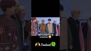 other members reaction on Jungkook 💕🫶😂✨️ jungkook bts kpopidol kpop 100kview [upl. by Tabshey778]