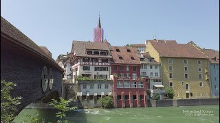 4K Baden Old Town Aargau SWITZERLAND スイス [upl. by Soigroeg438]