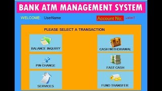 Banking ATM Management System Project in VBNET Part 1 [upl. by Katheryn]