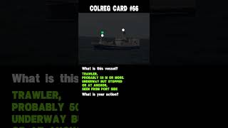 66 Colreg card Ships navigation lights and action to avoid collision [upl. by Anerat]