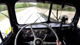 Take a ride in the 1950 Kenworth  Shifting and Cummins sound [upl. by Mufi]