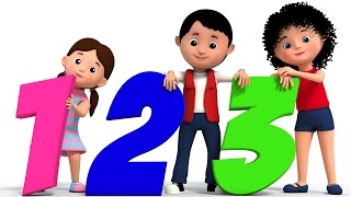 the numbers song  counting song  123 nursery rhymes  learn numbers  3d rhymes  kids tv [upl. by Ellerehc]