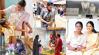 Chennai to Pollachi wedding saree shopping 🛍️ with VennilaVeedusangeetha vennilaveedu vlog [upl. by Rutter]