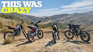 Sur Ron Talaria MX4 amp MX3 VS Crazy Trail [upl. by Swainson468]