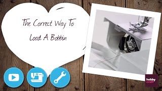 How to Load a Sewing Machine Bobbin  Hobbycraft [upl. by Hailey990]