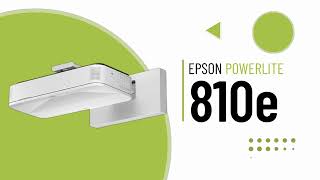 Epson PowerLite 810e Ultra Short Throw Laser Projector for Business and Education [upl. by Hemingway751]