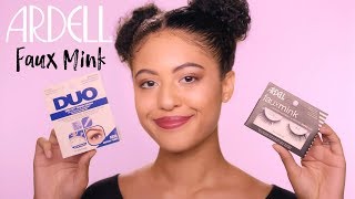 ARDELL  How to Apply Faux Mink Lashes Using DUO Quick Set [upl. by Gladine]