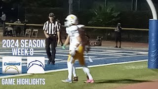 Agoura Chargers vs Fillmore Flashes Week 8 Game Highlights 101824 [upl. by Hodges]