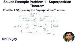 Solved Example Problem 1  Superposition Theorem bee [upl. by Haag]