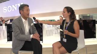 Interview with Kazuo Hirai IFA 2014 [upl. by Ahsotan171]