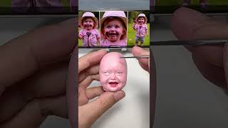 Part 1 ：DIY Clay Sculpture – Crafting a Sweet Smiling Girl [upl. by Jacobo]