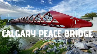 CALGARY Peace Bridge by Santiago Calatrava  Downtown Calgary  StepHenz Vlogs [upl. by Notse]